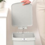 Step Up Pedal Bin 25L Light Grey - Image 5