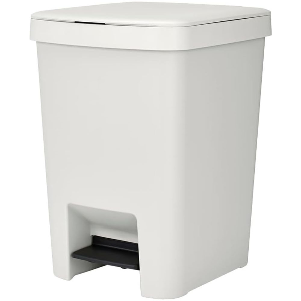 brb 781 (2) Step Up Pedal Bin 25L Light Grey - Image 1