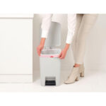 Step Up Pedal Bin 25L Light Grey - Image 8