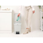 Step Up Pedal Bin 25L Light Grey - Image 6