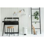 Newlcon Pedal Bin, 12L White - Image 2