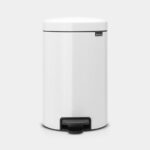 Newlcon Pedal Bin, 12L White