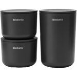 ReNew Storage Pots set of 3 Dark Grey