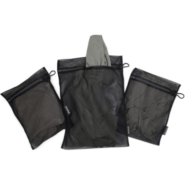 Wash Bags Set of 3 in 2 Sizes Black