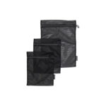 Wash Bags Set of 3 in 2 Sizes Black - Image 2