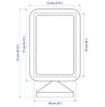 Plastic Photo Frame White 10x15 cm - Image 4
