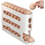 Egg Organizer Large Capacity For Countertop 4 Tier
