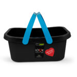 Rect. Basin Tub 22.5L Love Expo Anthracite Ass.Handle 40X35X18