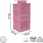 Hanging Organizer with 4 Shelves 33×33×82cm – Blossom - Image 3