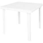 Plastic Garden Table Marte White