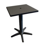 Plastic Garden Table Giove Anthracite 60x60x72cm