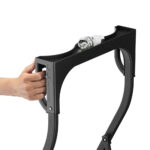 Ergonomic Steel Folding 2 Steps Ladder Black Comfort Line Germany - Image 4