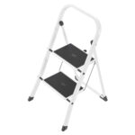 Steel Folding 2 Steps Ladder White Basic Line Germany