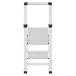 2 Steps Basic Line Aluminium Ladder With Wide Ribbed Steps Germany - Image 3