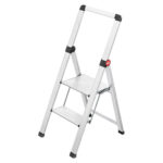 2 Steps Basic Line Aluminium Ladder With Wide Ribbed Steps Germany