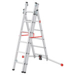 ProfiLOT 3-Section Aluminium Combination Ladder 2x6 +1x5 Rungs - Germany