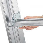 ProfiLOT 3-Section Aluminium Combination Ladder 2x6 +1x5 Rungs - Germany - Image 3
