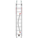 ProfiLOT 3-Section Aluminium Combination Ladder 2x9 +1x8 Rungs - Germany - Image 4