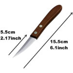 Kitchen Vegetable Carving Knife Set Wood - Image 5