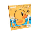 Silicone Duck Shaped Kids Food Plate Yellow