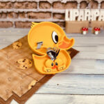 Silicone Duck Shaped Kids Food Plate Yellow - Image 3