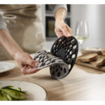 Round Silicone 2 Pc Trivet Heat Resistant Grey - Image 4