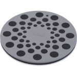 Round Silicone 2 Pc Trivet Heat Resistant Grey