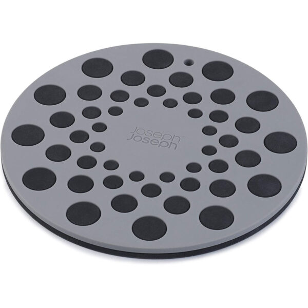 Round Silicone 2 Pc Trivet Heat Resistant Grey