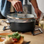 Space Folding Handle Ceramic 6 Piece Saucepan And Frying Pan Set - Image 7