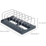 Draw Store Baking Tray Organiser  Grey And Stainless Steel - Image 5