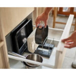 Draw Store Baking Tray Organiser  Grey And Stainless Steel - Image 4