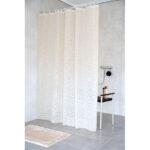 Shower Curtain Vinyl Pardo Semi transparent 100% Peva Beige 240X180cm - Image 2