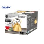 Sonifer Stainless Steel Kettle 3L- Gold - Image 2