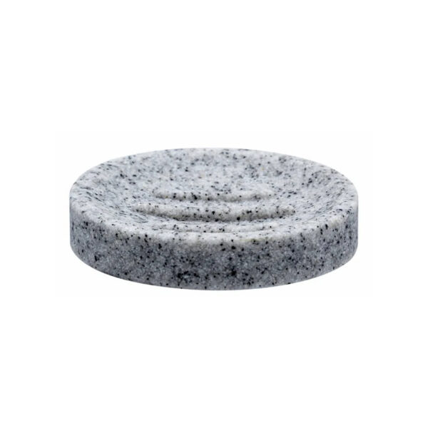 Soap Dish Stone Grey Polyresine