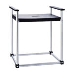 Bathroom Stool Zac Xxl Black Aluminium
