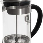 Berlinger Haus French Press Coffee And Tea Plunger – 600ml, Black Silver, Eternal Collection