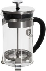 Berlinger Haus French Press Coffee And Tea Plunger – 600ml, Black Silver, Eternal Collection