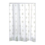 Shower Curtain 180 x 200 cm – Transparent & Frosted Design