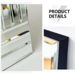 Rectangular Decorative Wall Mirror Frameless – 100×70×3 cm - Image 3