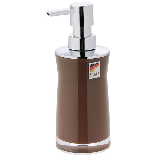 Soap Dispenser Disco Pump Brown Chrome Acrylic