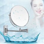 Wall-Mounted Double-Sided Makeup Mirror – Chrome Finish - Image 3