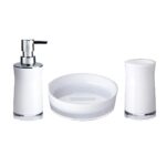 Disco Bathroom Set 3 Pc – White