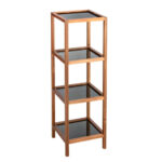 4-Tier Shelving Unit Fondi Fsc Acacia  Wood