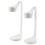 Candle Sticks White ( Set of 2 )