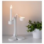 Candle Sticks White ( Set of 2 ) - Image 2