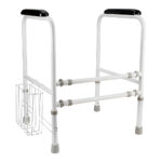 Adjustable Toilet Support Frame Freestanding Foldable