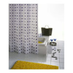 Shower Curtain Waterproof Polyester Domino 180 x 200 cm – Blue - Image 2