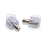 Wardrobe Shelf Pins with Plastic Support & Suction Cup – Set of 4