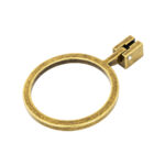 Antique Bronze Furniture Ring Handle - 72mm - Image 2