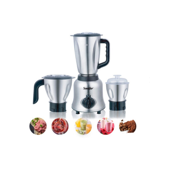 Stainless Steel 3 in 1 Grinder Mincer Blender Set 400W